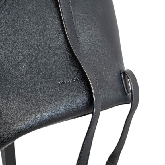 Mia & Luca Zip Top Small Backpack, Vinyl, Faux Leather - Picture 8 of 9